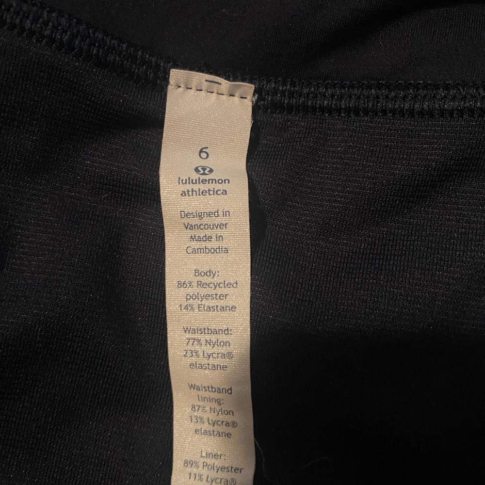 Lululemon Black shorts